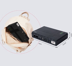 Solarix 10400 mAh Black Mini Portable DC UPS 1018P