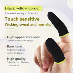 Gaming Finger Sleeves Yellow Edge