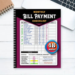 48 Month Bill Payment and Budget Tracking Planner