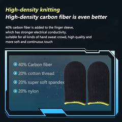 Gaming Finger Sleeves Yellow Edge