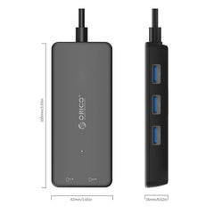 Orico 3 Port USB3.0 Hub With TF and SD Card Reader – Black
