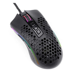 REDRAGON STORM 12400DPI 7 Buttons| Ergonomic Design |P3327 Optical Sensor | Lightweight Body | RGB Backlit gaming Mouse – Black