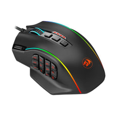 Redragon Perdiction 4 12400DPI MMO Ergo RGB Gaming Mouse – Black