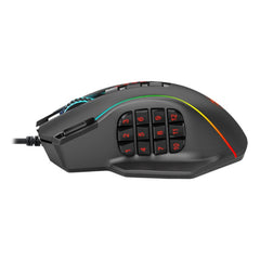 Redragon Perdiction 4 12400DPI MMO Ergo RGB Gaming Mouse – Black