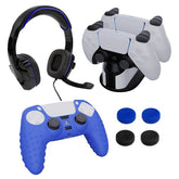 Sparkfox PlayStation 5 Combo Gamer Pack with Headset Grip Pack Controller Skin Charging Dock