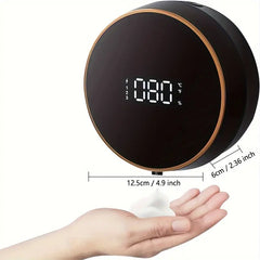 Wall Mounted Automatic Liquid Soap Dispenser Temperature Display Infrared Sensor