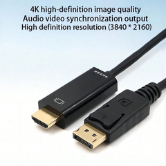 DisplayPort to HDMI cable 1.8m Black