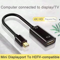 Mini DisplayPort To HDMI 4K Adapter