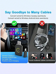 Wireless CarPlay Adapter For Android Auto - 5GHz WiFi Type-C/USB