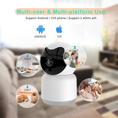 Smart Life Tuya WIFI 3MP PTZ Indoor CCTV Camera / Baby Monitor