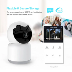 Smart Life Tuya WIFI 3MP PTZ Indoor CCTV Camera / Baby Monitor
