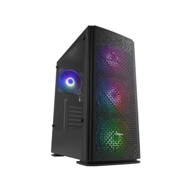 Raidmax H702 ARGB Sync Mid - Tower Tempered Glass Gaming PC Case – Black