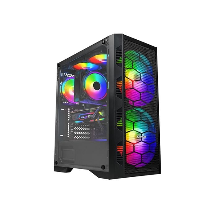 Raidmax X616 ARGB Tempered Glass Gaming Chassis - Black