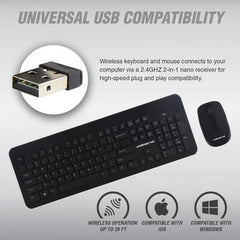 Volkano Wireless Keyboard and Mouse Combo Cobalt Series - OpenBox