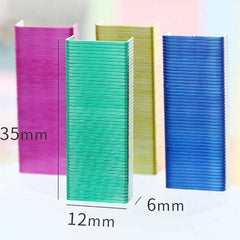 1 box Multicolor Staples - 80pcs