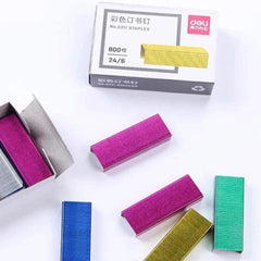1 box Multicolor Staples - 80pcs