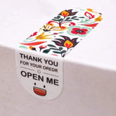 100pcs Flower Print Gift Sticker