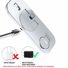 15W 3 In 1 Wireless Charger Compatible With Apple