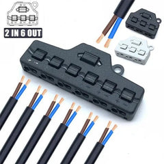 2 In 6 Out Quick-connect Wire Splitter for LED Lights durban-umhlanga Geekware-tech
