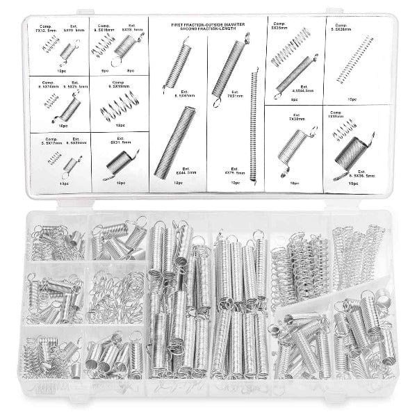 200pc Pack of Assorted Galvanized Springs