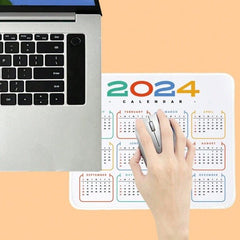 2024 Calendar Design Rectangle Mouse Pad