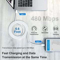 2M Type C Fast Charging Data Cable