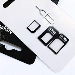 4 IN 1 Nano Micro Sim Card Adaptor Converter Kit