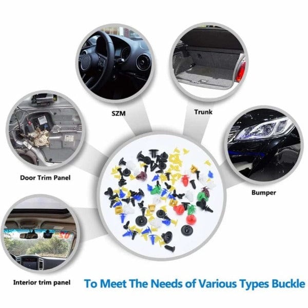 50pcs Color Car Door Trim Panel Screw