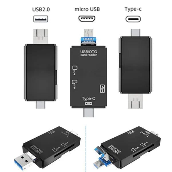 6 in 1 USB/ OTG Card Reader