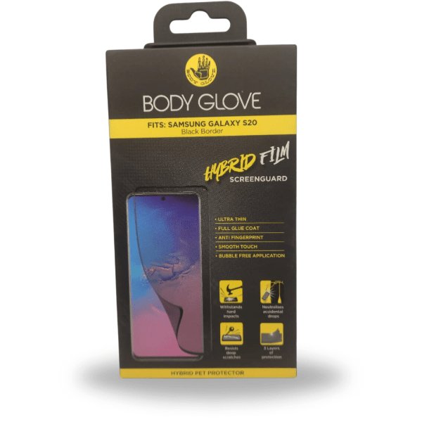 Body Glove Hybrid Film Screen With Black Border For Samsung Galaxy S20