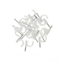 Cable Clips Round 8mm Pack of 100