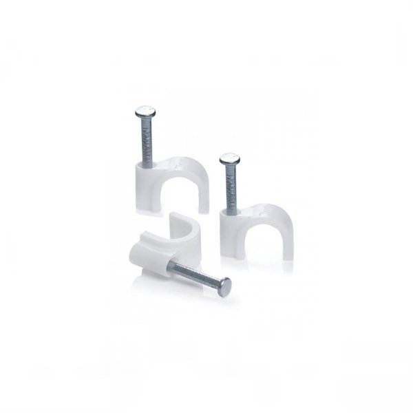 Cable Clips Round 8mm Pack of 100