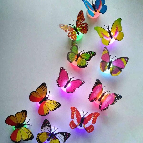Colorful Luminous Butterfly Night Light - 5 pcs