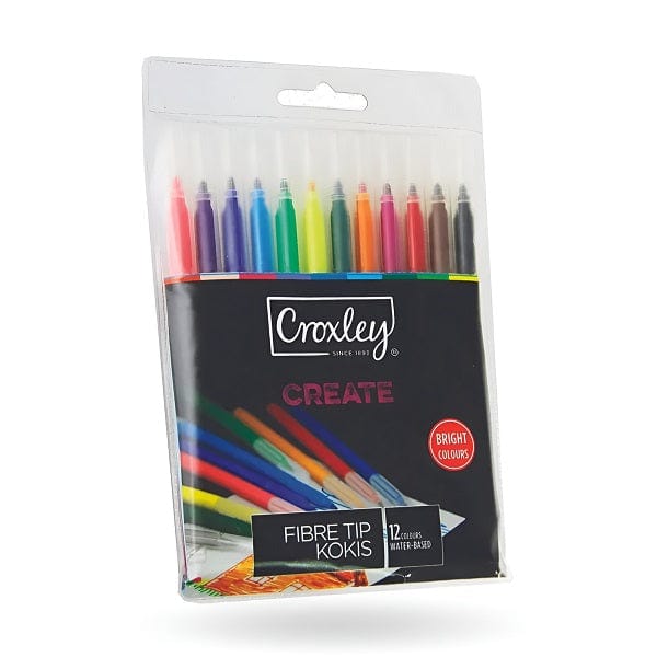 Croxley Fibre Tip Markers 12 Pack