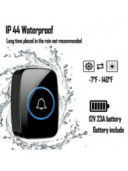 Intelligent Wireless Doorbell Black (US Version)