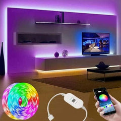 LED Strip Light With App Control + Remote 5M