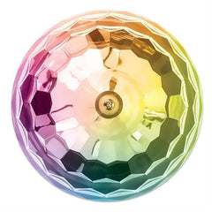 Manhattan Sound Science Bluetooth Disco Light Ball Speaker II - Colorful LED Effects, Integrated Controls, FM Radio, MicroSD Slot, USB-A Port, 3.5 mm AUX Connection, Black