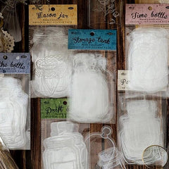 Mason Jar Sticker Pack - 20pcs