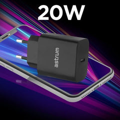 Pro PD20 USB-C PD20W Travel Wall Charger – Black