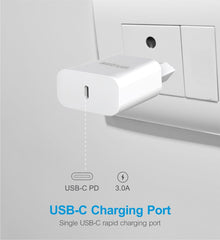Pro PD20 USB-C PD20W Travel Wall Charger – Black