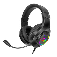 REDRAGON Over-Ear HYLAS Aux (Mic and Headset)|USB (Power Only) RGB Gaming Headset - Black durban-umhlanga Geekware-tech