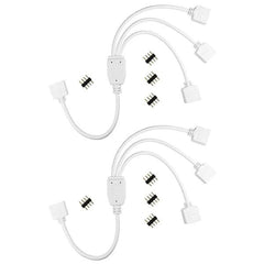 RGB 4 Pin female x female Splitter Connectors