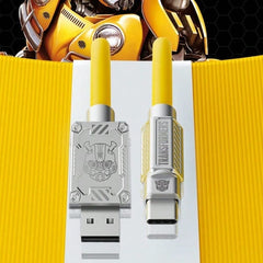 Transformers Zinc Alloy & Silicone Rapid Charging Type-C To Usb Connector Charging Cable
