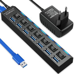 Universal 7 Port USB 3.0 Hub With On/Off Switch