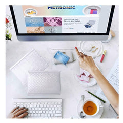 White Bubble Envelopes, Padded Envelopes Self-Seal, Waterproof, Cushioning Padded Bags