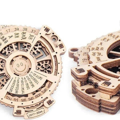 Wooden Machine Rotatable Calendar 3D Jigsaw Puzzle 2017 - 2044