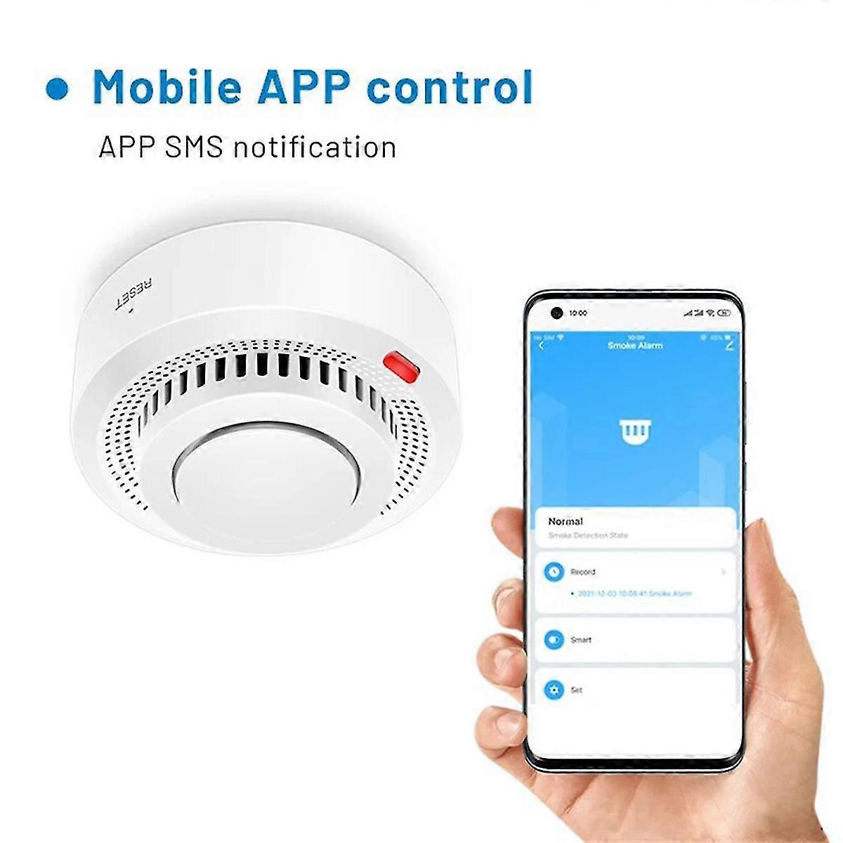 Wifi Smart Smoke Detector Fire Protection Smoke Alarm Combination Fire