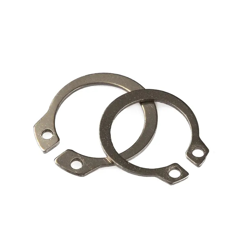 100pcs 8mm to 18mm Assorted Circlip Set External/Internal Retaining C-type Cir clip Lock Snap Ring Set holes Shaft Collar Stainless Steel