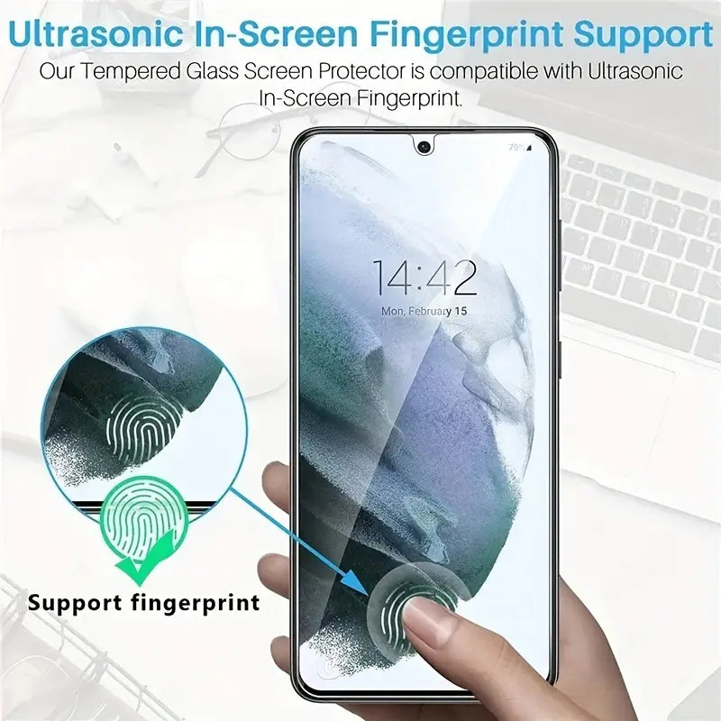 High Strength Glossy Tempered Glass Screen Protector for Samsung Galaxy S24 Ultra