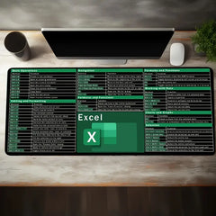 Excel Keyboard Shortcuts Design Mouse Pad